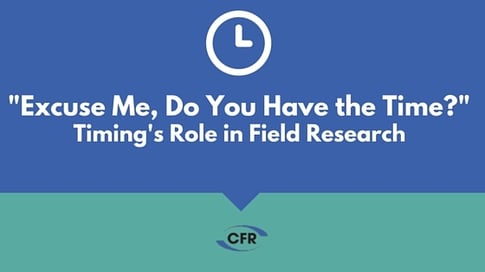 Role of Time in Field Research
