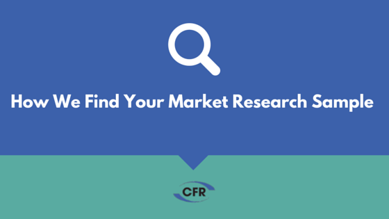 How We Find Your Market Research Sample